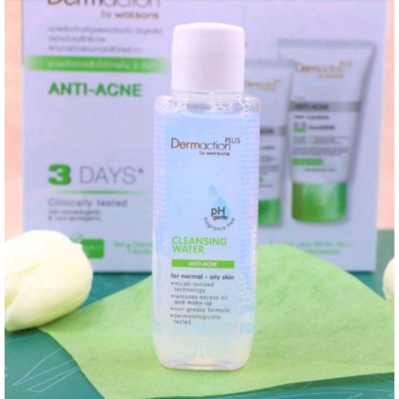 Dermaction Plus Anti-Acne Cleansing Water 50ml.,