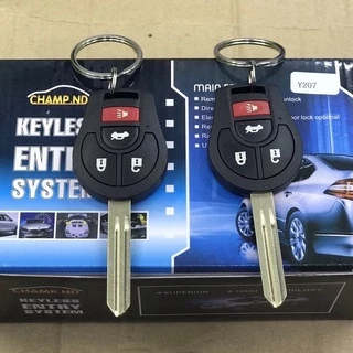 🚗ชุดรีโมทปิด-เปิดสำหรับรถยนต์ทุกรุ่นดอกกุญแจตรงรุ่นรถ ยี่ห้อ champ.nd🚙