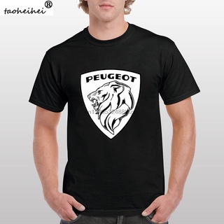 T-shirt  เสื้อยืด แบบนิ่ม พิมพ์ลายโลโก้ Peugeot Car สไตล์วินเทจ ไซซ์ S ถึงS-5XL