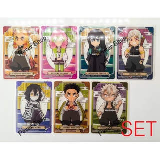 [พร้อมส่ง] Demon Slayer Stained Glass Card 2 (Mini Character) - แบบยกเซ็ต