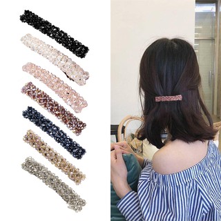 ※แฟชั่น Bling Headwear แฮนด์เมดเต็มรูปแบบผมคริสตัลคลิป Barrette Hairpin