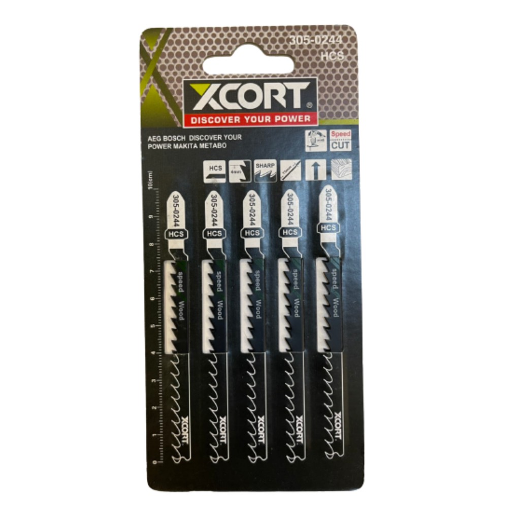 Xcort ใบเลื่อยจิ๊กซอว์ตัดไม้ 5 ใบ แบรนด์ Xcort