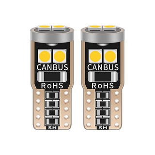1Pcs ไฟ t10 W5w Led Canbus No Error หลอดไฟหรี่ ไฟหรี่ led Car Bulb Interior Light 194 501 3030 6Smd 12V Instrument Reading Wedge License Plate Li