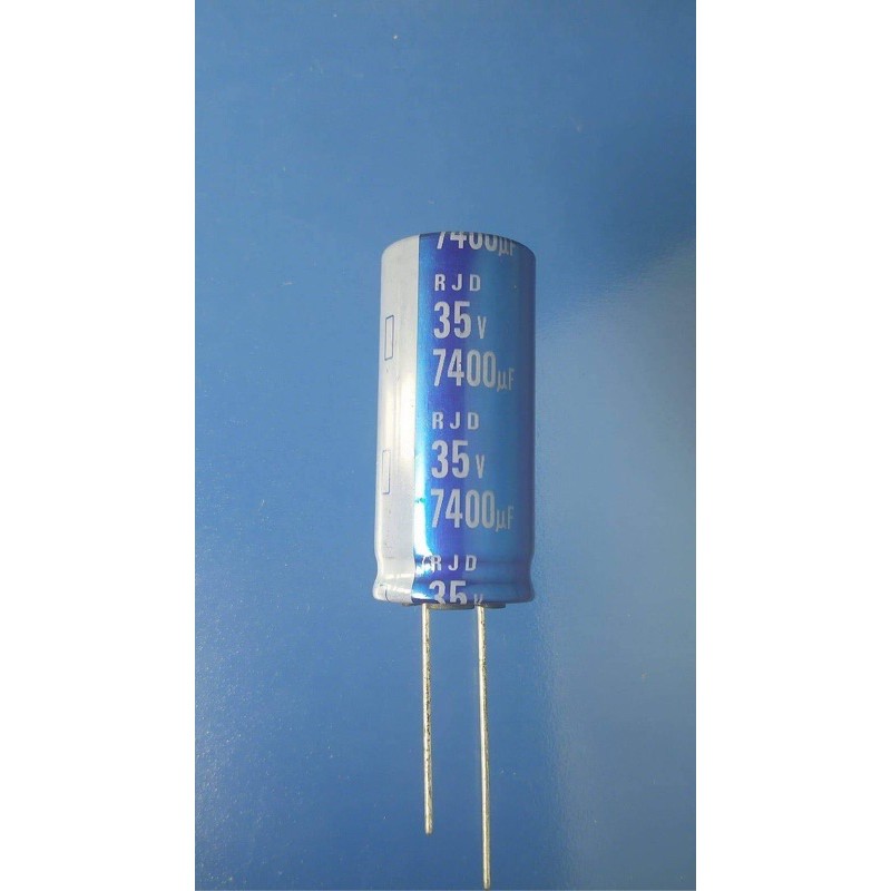 35V 7400UF ELNA สีน้ำเงิน คาปาซิเตอร์ ตัวเก็บประจุไฟฟ้า ความจุเต็ม100%