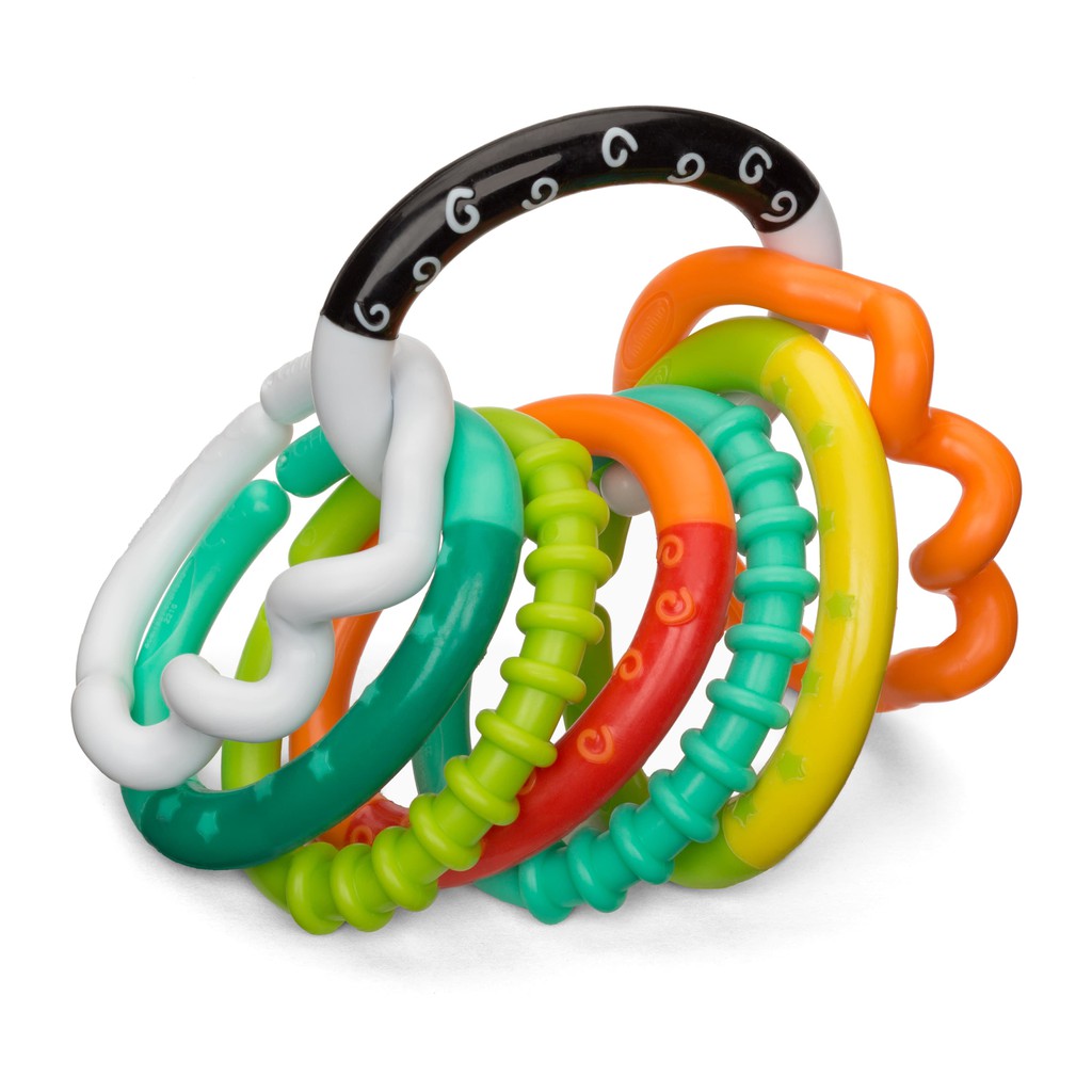 Infantino : ยางกัดแบบห่วง : TEXTURED RING LINKS
