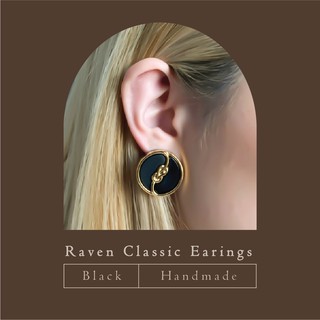 Raven Classic Earrings ต่างหู ตุ้มหู