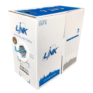 Link สายLAN Cat6 รุ่น US-9106A UTP Cable INDOOR 24AWG (Blue) สายแลน 305m/กล่อง (แท้ประกันศูนย์ 30 ปี)