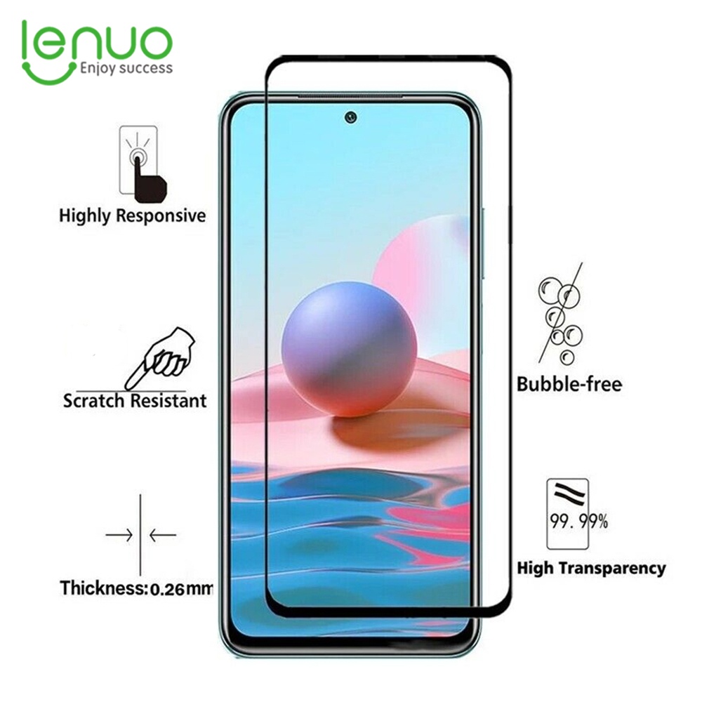 Lenuo ฟิล์มกระจกนิรภัยกันรอยหน้าจอ 9H สําหรับ Xiaomi Redmi Note 11 12 10 9 Pro Note 11S 10S 9S 4G 14C 13C 12C 10C 4G 5G