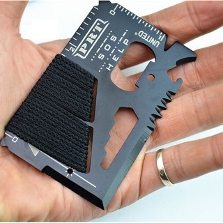 การ์ดอเนกประสงค์ survival tool / multi tool 15 in 1