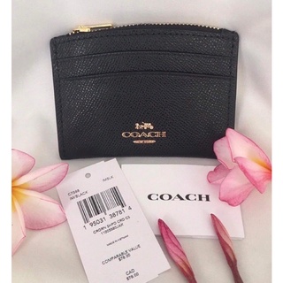 MINI SKINNY ID CASE SIGNATURE CANVAS COACH