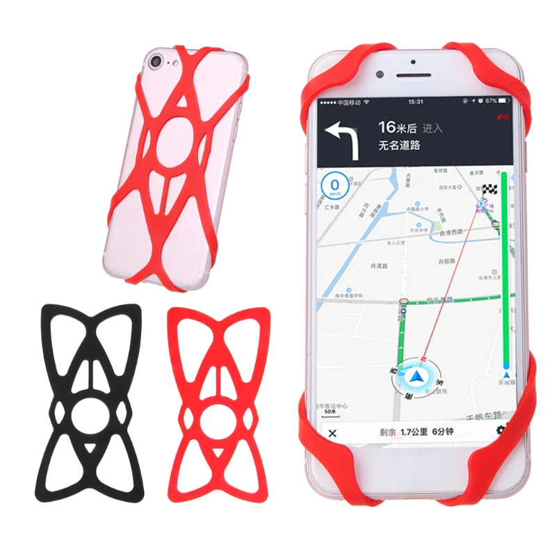 Wili ขาตั้งโทรศัพท์มือถือซิลิโคน แบบพกพา สําหรับติดรถจักรยานยนต์