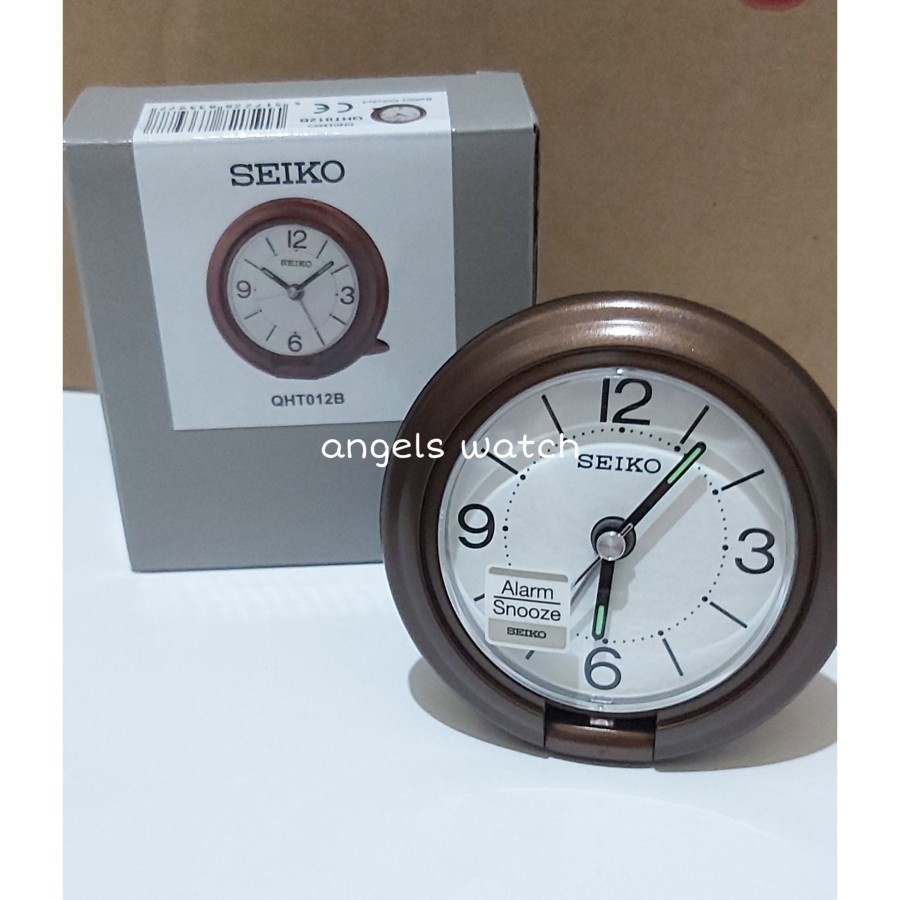 นาฬิกาปลุก SEIKO QHT012B ของแท้ SEIKO นาฬิกาตั้งโต๊ะ นาฬิกาเดินทาง