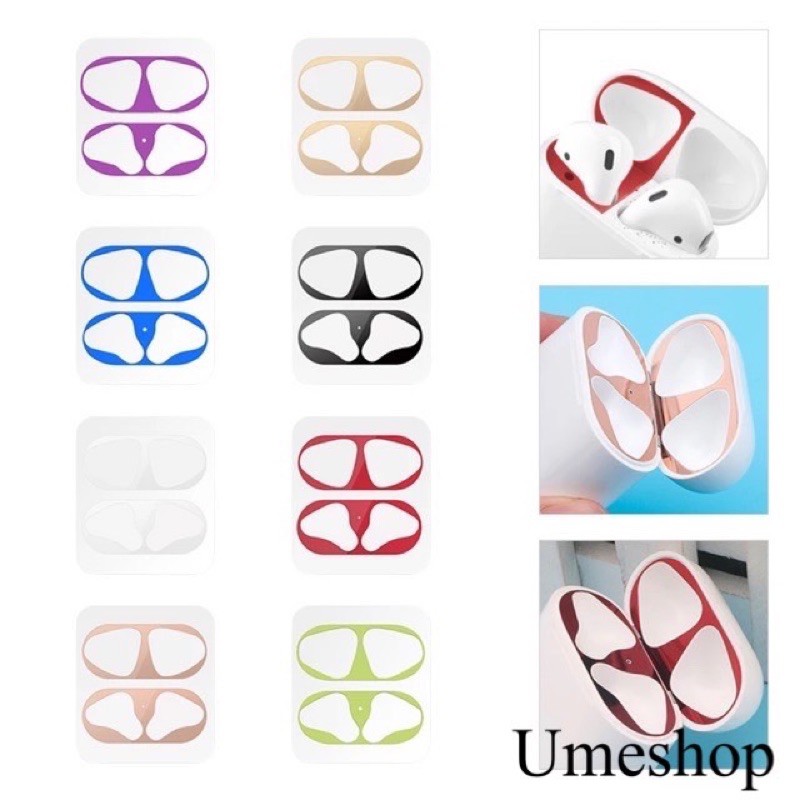 ฟิล์มกันรอย ฟิล์มกันฝุ่น Dust Guard สำหรับ AirPods สติ๊กเกอร์กันรอย สติกเกอร์ติดเคส สติกเกอร์ ฟิล์ม film