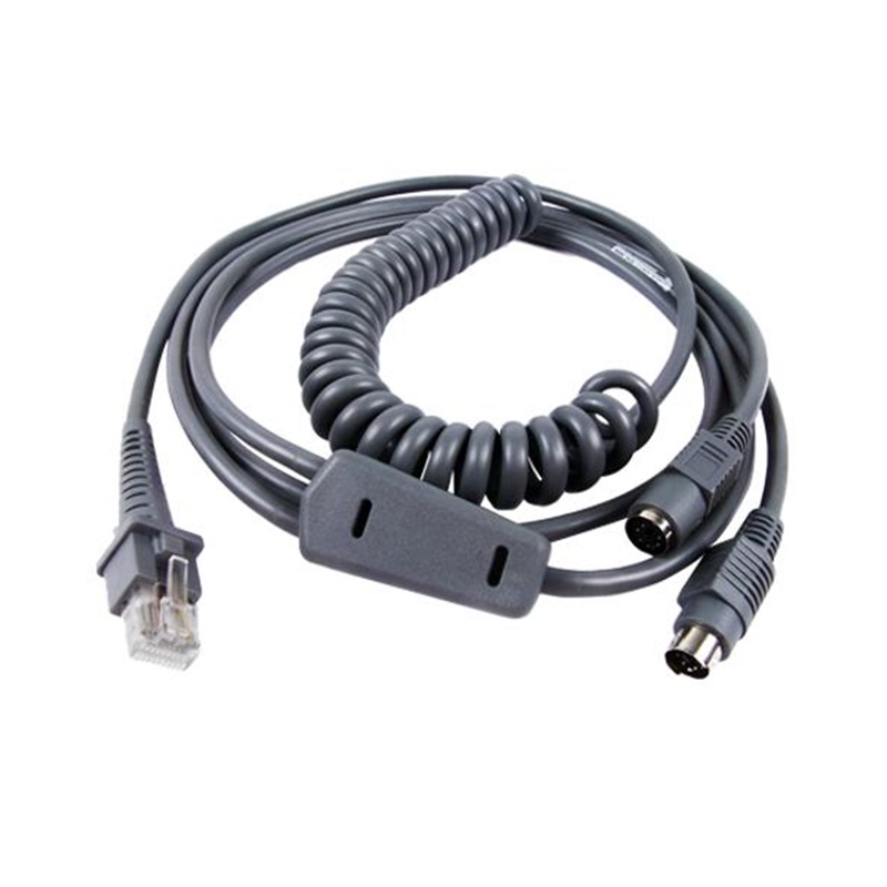 ใหม่เข้ากันได้กับ 3M Coiled สาย Barcode สําหรับ Datalogic D100 GD4130 QD2130 GD4430 QW2120 QD2100 Sc