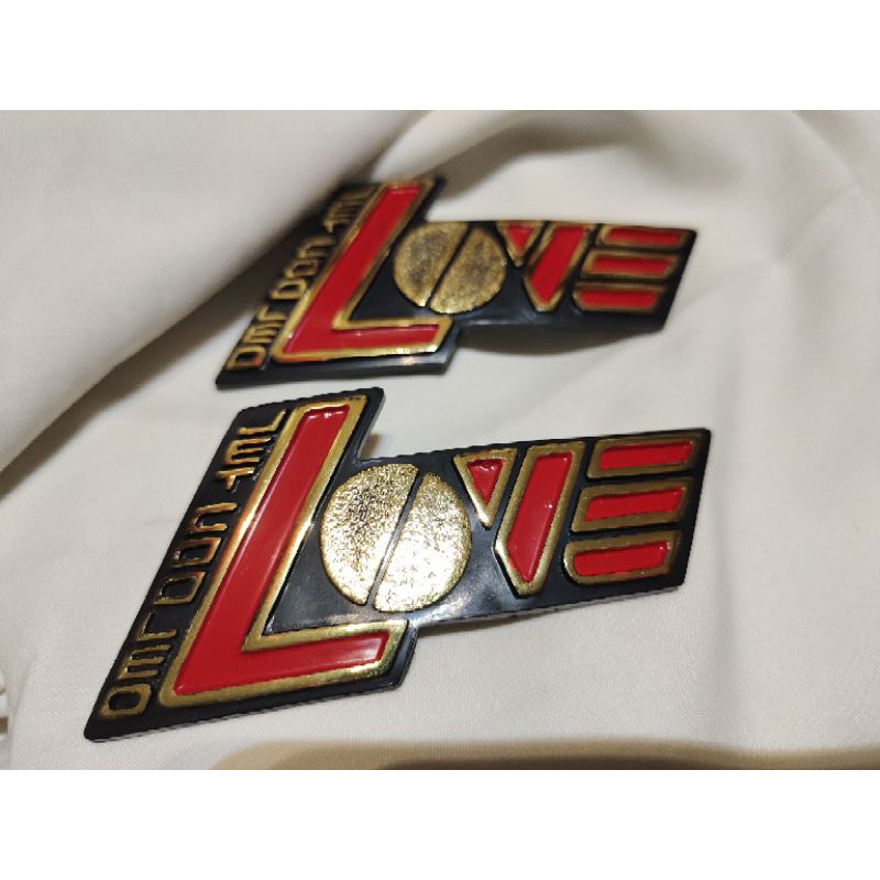 โลโก้ฝากระเป๋า ตราฝากระเป๋า Rc 100 Rc100J Rc Love งานผลิตใหม่! 190บาทต่อคู่