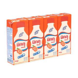 ดีโด้ มิกกุ กลิ่นส้มผสมโยเกิร์ต ขนาด 225ml ยกแพ็ค 4กล่อง DEEDO MIKKU ORANGE YOGHURT