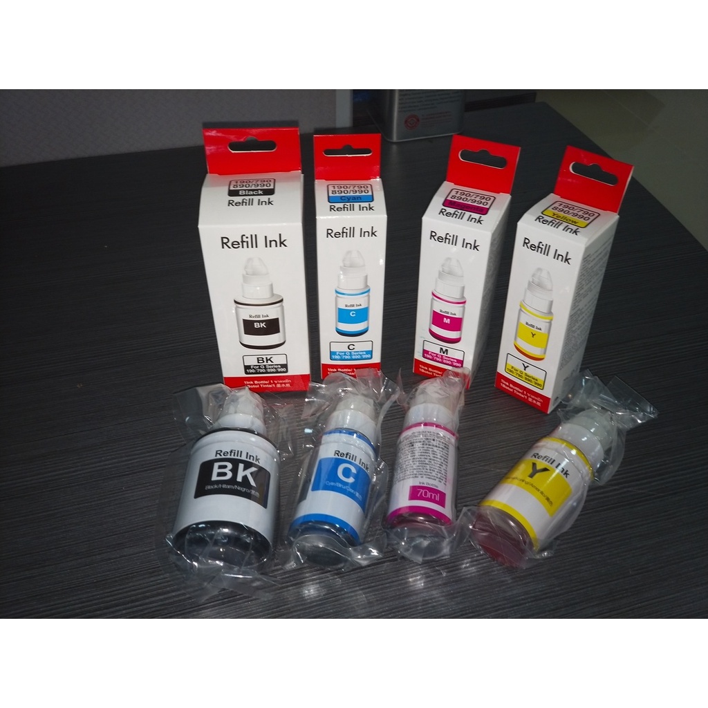 หมึกเติม ปรินเตอร์ CanonGI-790 refill ForG1000/G2000/G3000/G1010/G2010/G3010 ราคา ถูกที่สุด ดีลบีเคเค แกลเลอรีภาพที่ 2