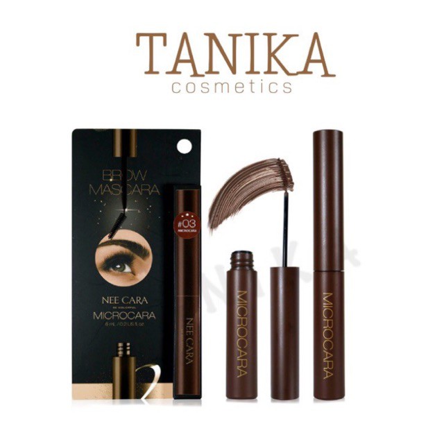 แท้/ถูก นีคาร่า บราวน์ มาสคาร่า มาสคาร่าคิ้ว N608 Microcara Brow Mascara – โปรปัง