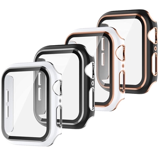 กระจก + ฝาครอบหน้าจอสําหรับ Apple Watch 44 มม . 40 มม . 42 มม . 38 มม . Iwatch Series Se 6 5 4 3 2 กันชน + Protector