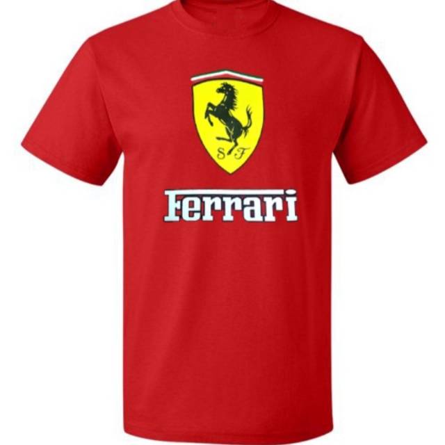 เสื้อยืด PRIA KATUN Men's Distribution Shirts / sport Car Shirts / Combed  Shirts ff rari s ferrari red solild Shirt