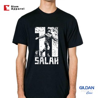 เสื้อ Salah 11 สำหรับแฟนหงส์แดง ลิเวอร์พูล คอกลม สีดำ