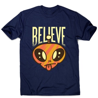 [100% Cotton] เสื้อยืดลําลอง แขนสั้น พิมพ์ลาย Believe Alien Ufo 2022 สําหรับผู้ชาย