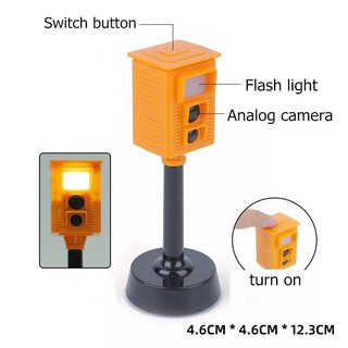 กล้องจับความเร็ว จำลอง มีไฟ พร้อมถ่าน