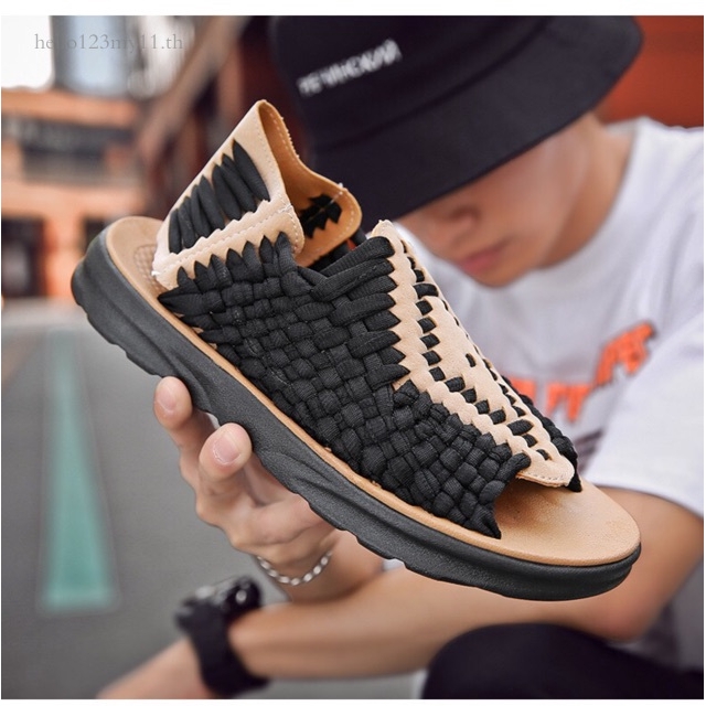 รองเท้าแตะรัดส้น สไตล์ Chubasco Sandals SD49 ชาย หญิง - Black (พร้อมส่งจากไทย)