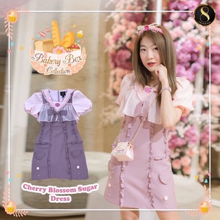 💎พร้อมส่ง💎8studio เดรส cherry blossom sugar dress