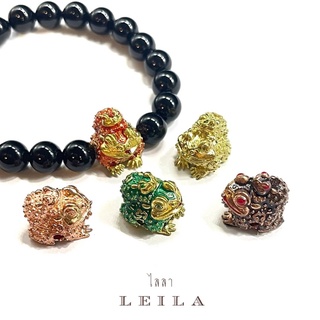 Leila Amulets คางคกจกทรัพย์ (พร้อมกำไลหินฟรีตามรูป)