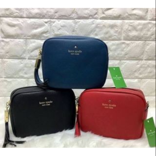 ⭐ส่วนลด 100 บาทโค้ด NEWJVAN ⭐ Kate Spade New York♠️  Mini Leather Shoulder Bag