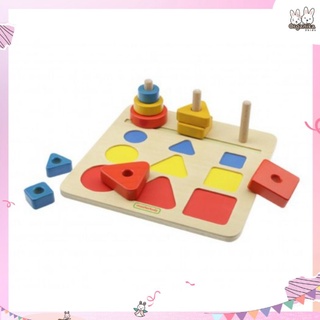 Masterkidz Shapes, Colours and Sizes Stacker Blocks บอร์ดเกมฝึกทักษะด้าน รูปทรง สี และขนาด