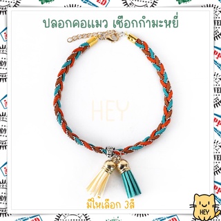 ปลอกคอแมว เชือกกำมะหยี่ สวยไม่ซ้ำใคร มีให้เลือก 3สี ปลอกคอสัตว์เลี้ยง