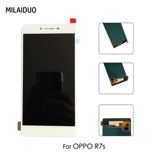 Oled อะไหล่หน้าจอสัมผัสดิจิทัล LCD แบบเปลี่ยน สําหรับ OPPO R7s