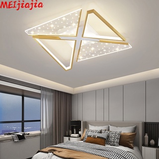 Meijiajia โคมไฟเพดาน LED สไตล์โมเดิร์น เรียบง่าย สําหรับตกแต่งห้องนอน ห้องนั่งเล่น