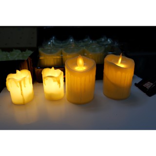 เทียน LED เทียนสปาสุดโรแมนติก เทียนบูชา แบบใส่ถ่าน Spa Candle, Romantic Candle Light