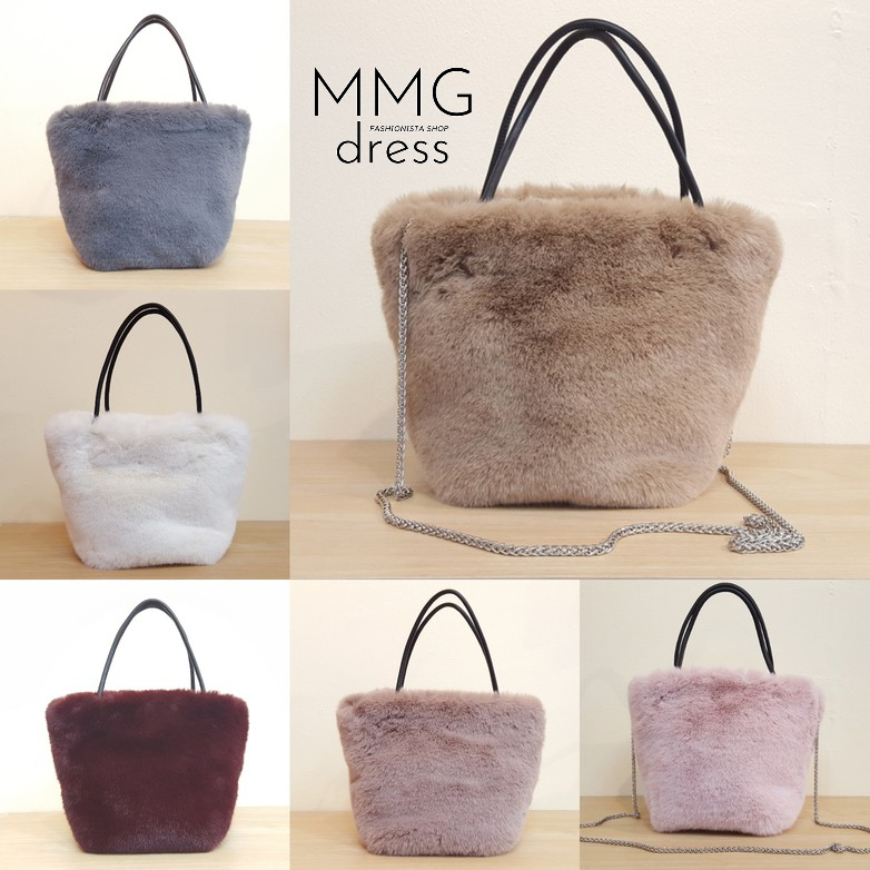 กระเป๋าหิ้ว กระเป๋าสะพาย ขนฟูปุกปุย นุ่มนิ่ม Fluffy Handbag / Shoulder bag