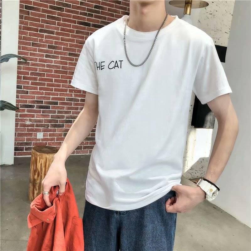 แฟชั่น Oversize เกาหลี เสื้อผ้า Fashion คอกลม แนวสตรีทเสื้อยืด ผู้ชาย