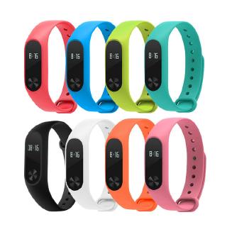 สายนาฬิกาข้อมือ ซิลิโคน หลากสี สำหรับ xiaomi miband 2 mi band 2