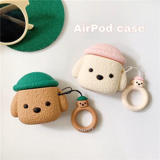 เคสหูฟังบลูทูธไร้สาย รูปสุนัขเทดดี้ สำหรับ airpods 1 2 3