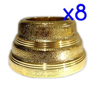 ตราสิงโต ฐานเทียนพรรษา เบอร์ 8 (ขนาด8cm) 4 คู่