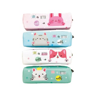 กระเป๋าซิปใส่ดินสอ รุ่น เล็ก แพ็ค 3 อัน Zip pouch, small pencil case, pack of 3