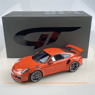 Gt Spirit 1:18 PORSCHE 911 (991.1) GT3 RS (Lava Orange) โมเดลรถยนต์ของเล่น DieCast ยานพาหนะ - GT844