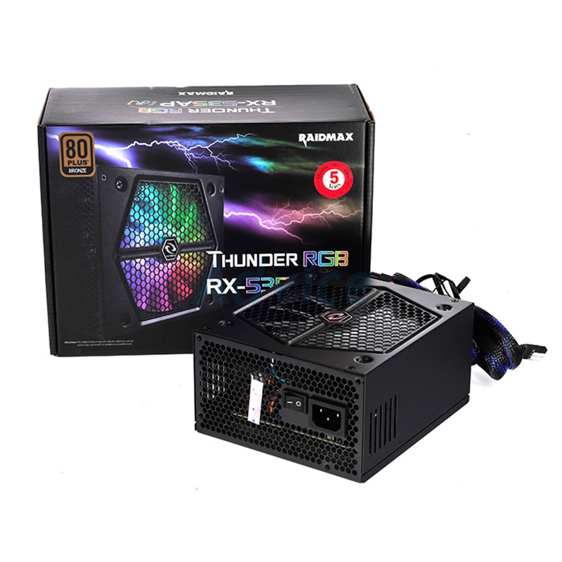 PSU (80+ Bronze) RAIDMAX RX RGB (535W.)