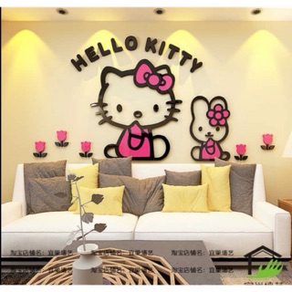 Hello Kitty แผ่นอะคริลิก 3D ขนาด 50*80 cm ค่ะ