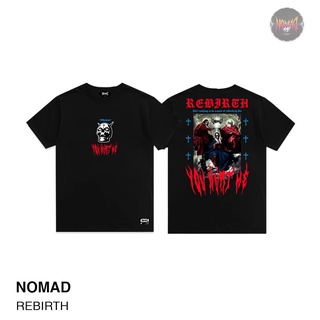 R0F1 //เสื้อยืดสกรีนลายแนวสตรีท  REBIRTH   Nomad  เสื้อผู้ชาย/ผู้หญิง!