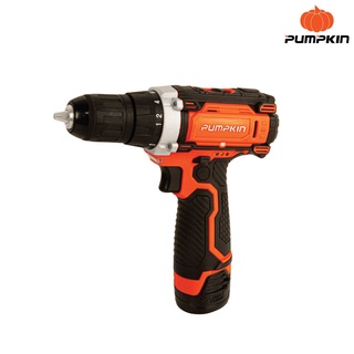 สว่านไร้สาย 12V Cordless Drill 50207 / J-12D1501 แถมฟรี อุปกรณ์เสริม 5 ชิ้น PUMPKIN