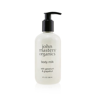 John Masters Organics - บอดี้มิลค์ ผสมเจอเรเนียม และเกรปฟรุ๊ต