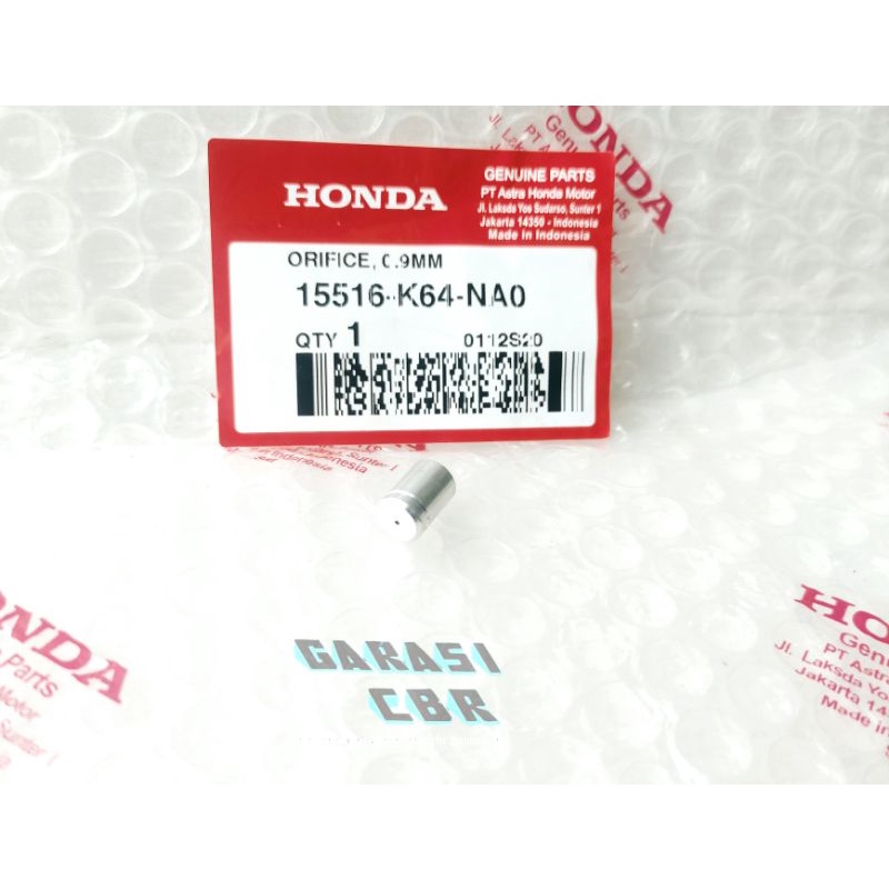15516K64NA0 - Orifice 0 9MM Honda CBR 250RR K64J