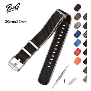 (พร้อมส่ง) Seat Belt NATO Nylon Strap สายนาโต้เนื้อผ้านุ่มลื่น หลากสีหลากลาย แถมเครื่องมือถอดสายและสปริงบาร์